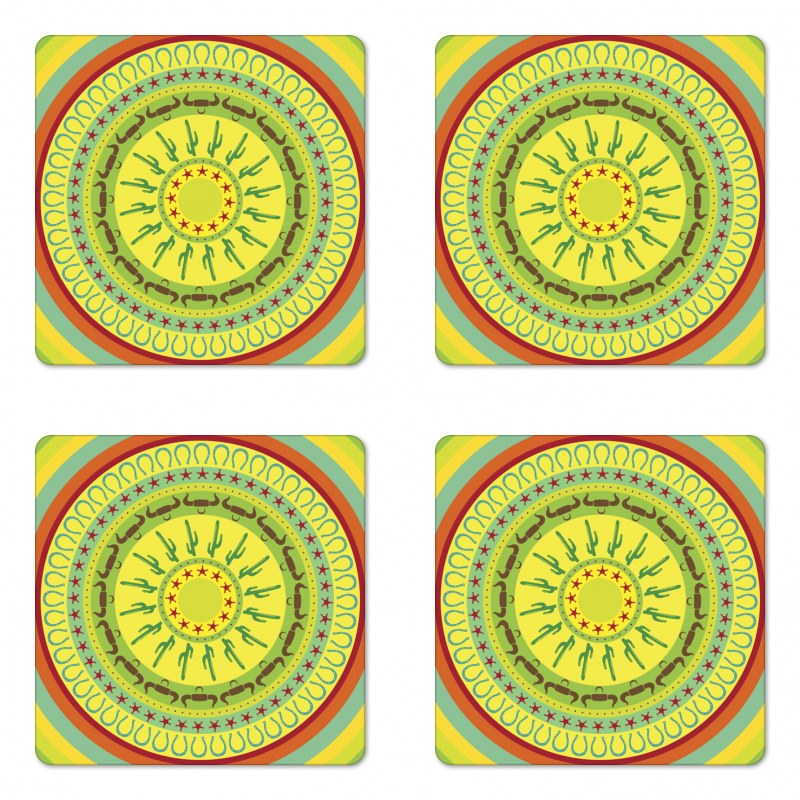 Wild West Mandala Coaster Set Of Four