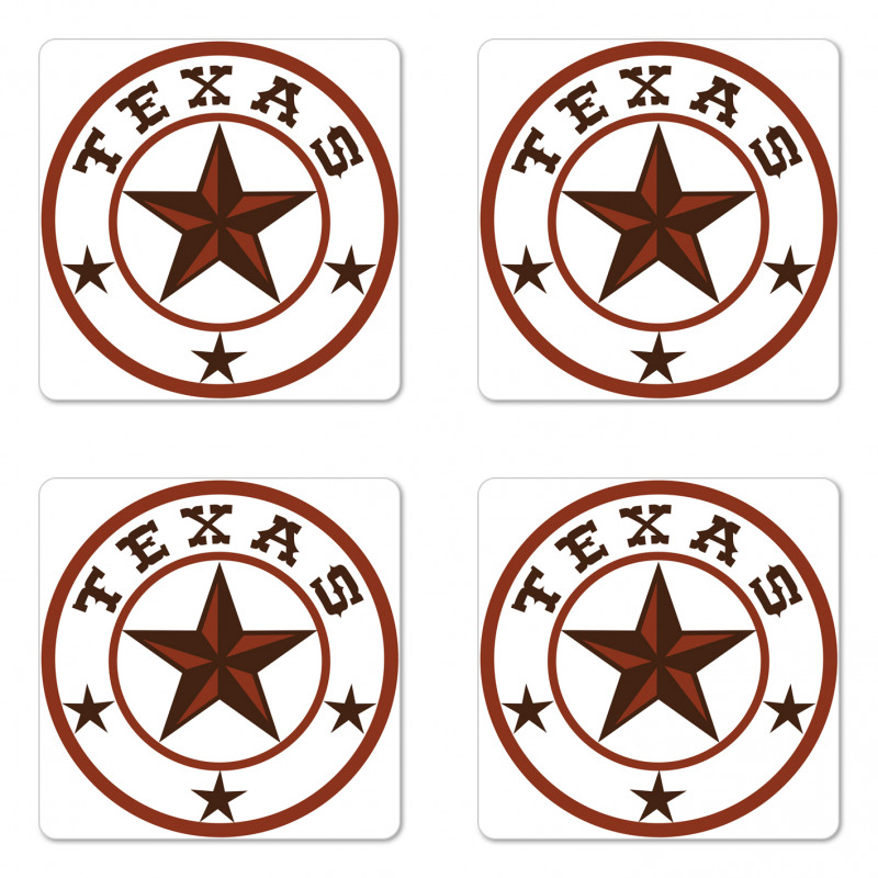 Lone Star State Coaster Set Of Four