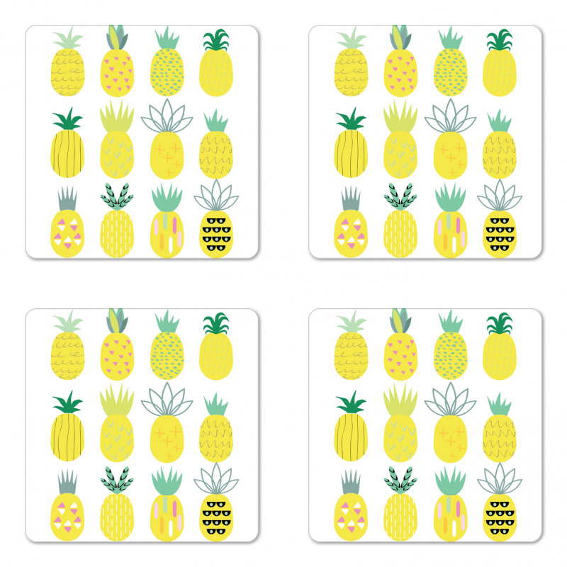 Pattern of Fruits Coaster Set Of Four