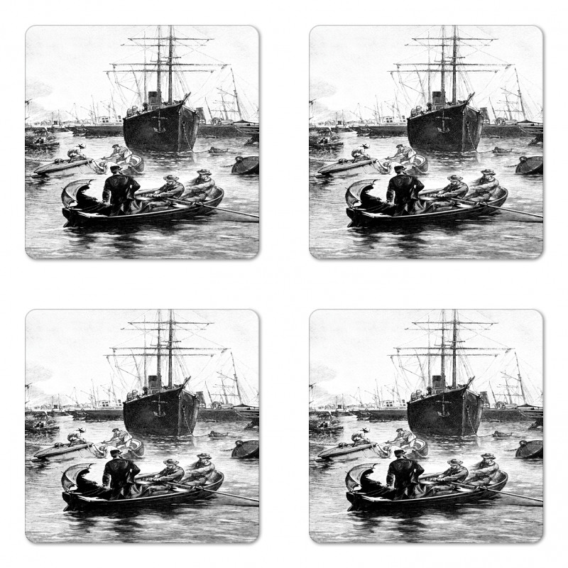 Vintage San Diego Coaster Set Of Four