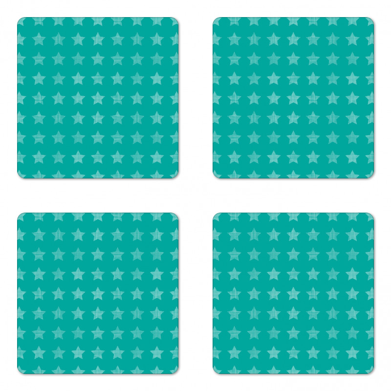 Geometric Shapes Pattern Coaster Set Of Four