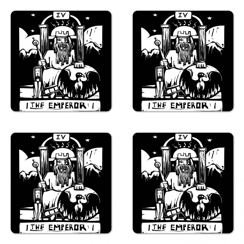 Emperor Card Artwork Coaster Set Of Four