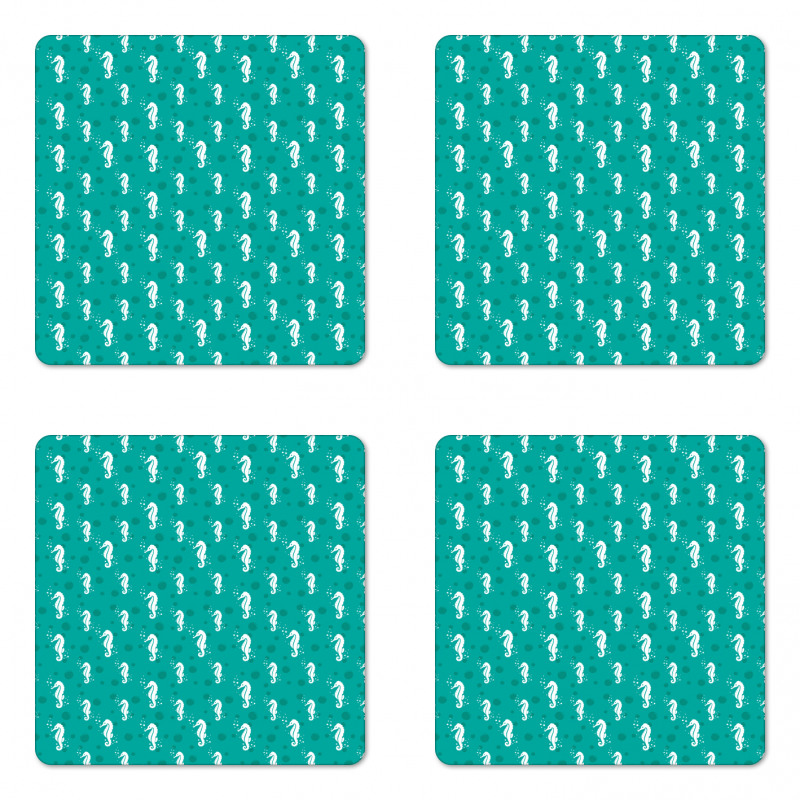 Ocean Sea Life Theme Coaster Set Of Four