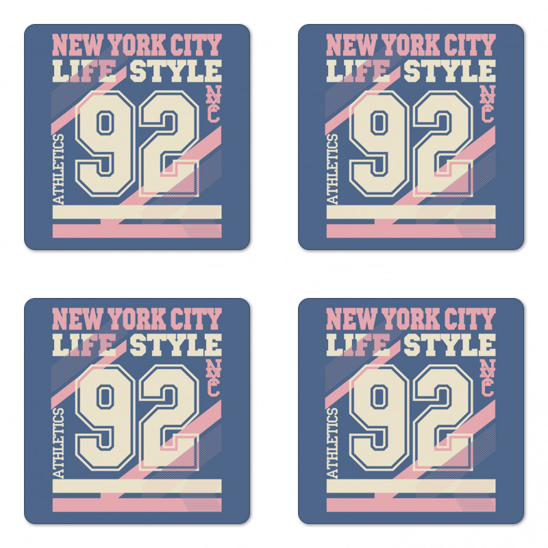 New York City Life Style Coaster Set Of Four