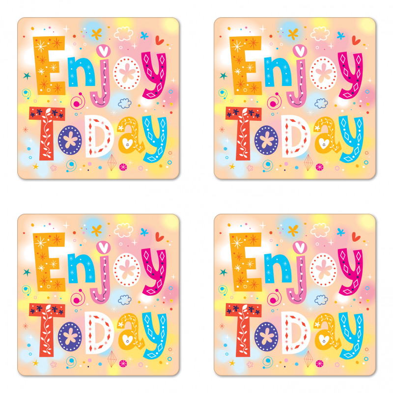 Enjoy Today Words Coaster Set Of Four