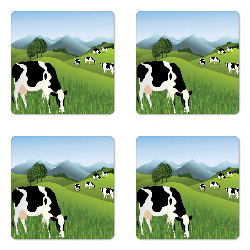 Agriculture Landscape Coaster Set Of Four