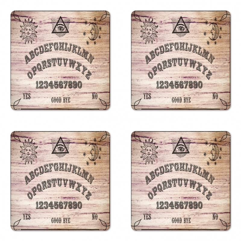 Wooden Texture Coaster Set Of Four