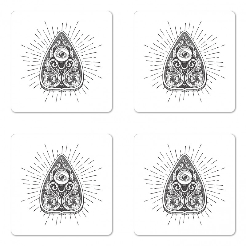 Hatched Sketch Coaster Set Of Four