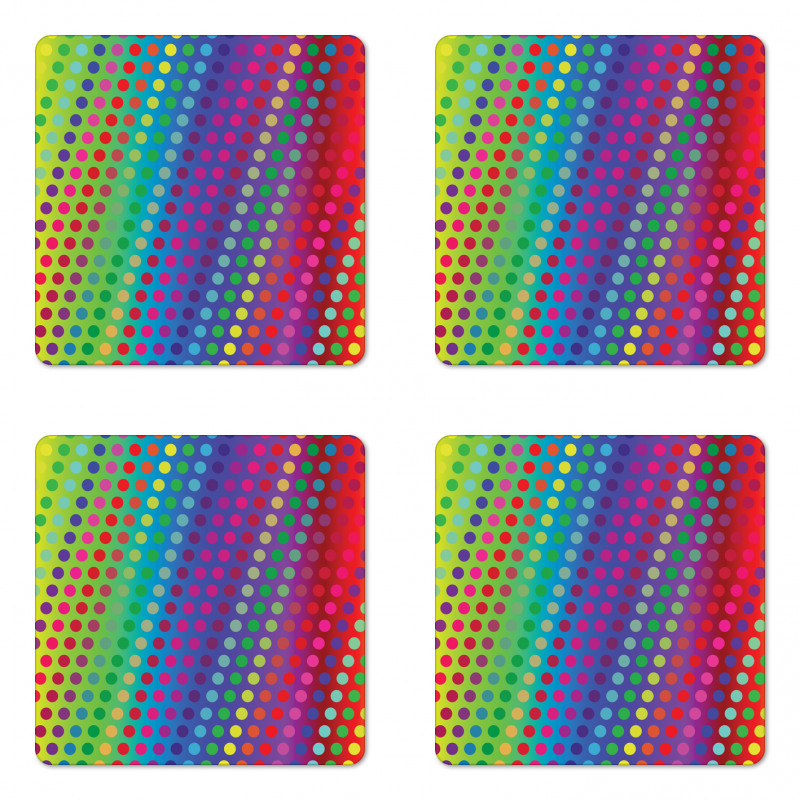 Gradient Shaded Backdrop Coaster Set Of Four