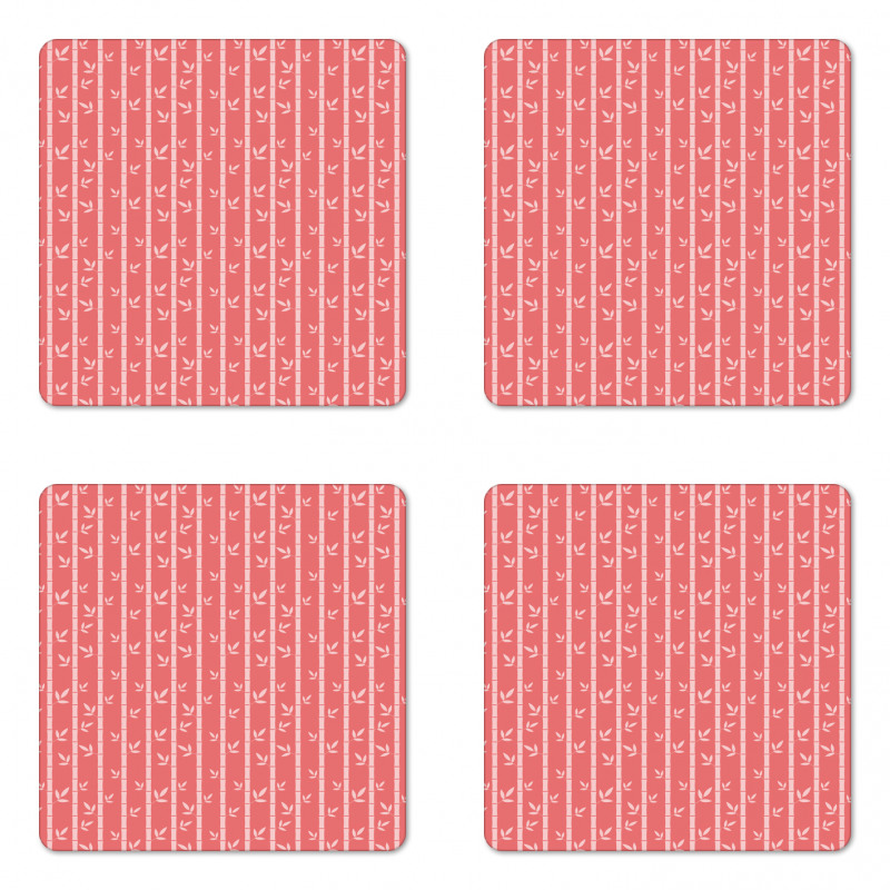 Bamboo Leafs Coaster Set Of Four