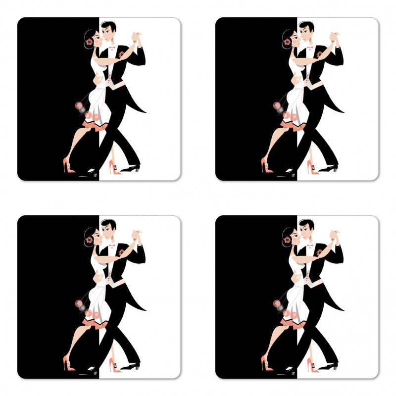 Dancing Couple Coaster Set Of Four