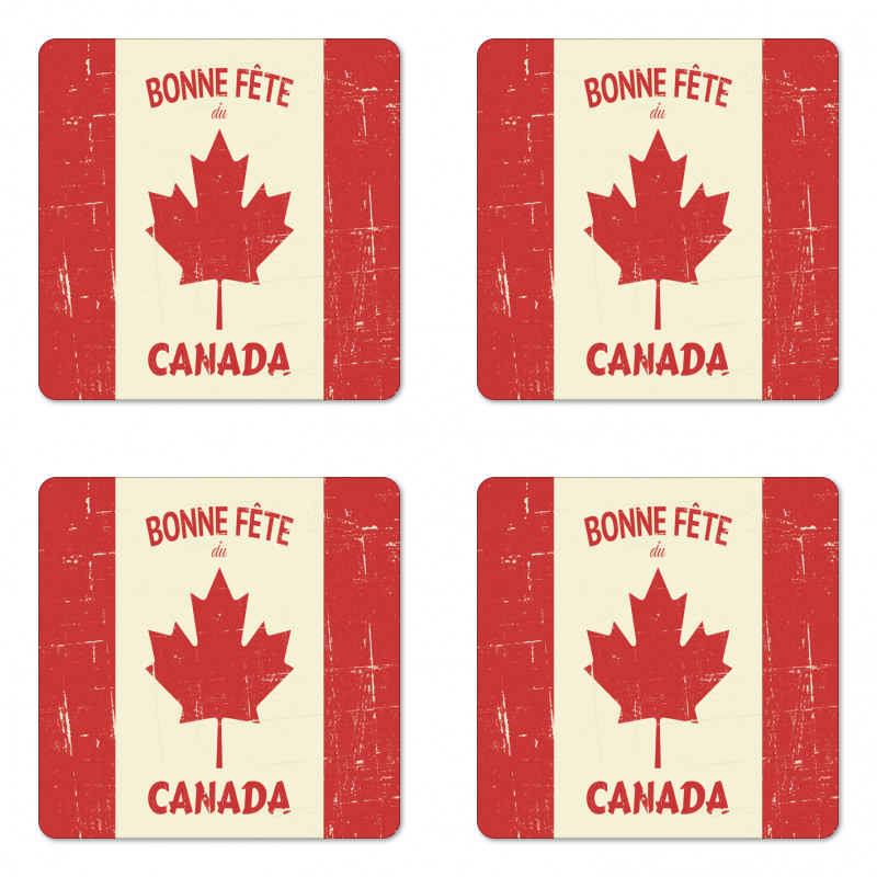 Happy Canada Concept Coaster Set Of Four