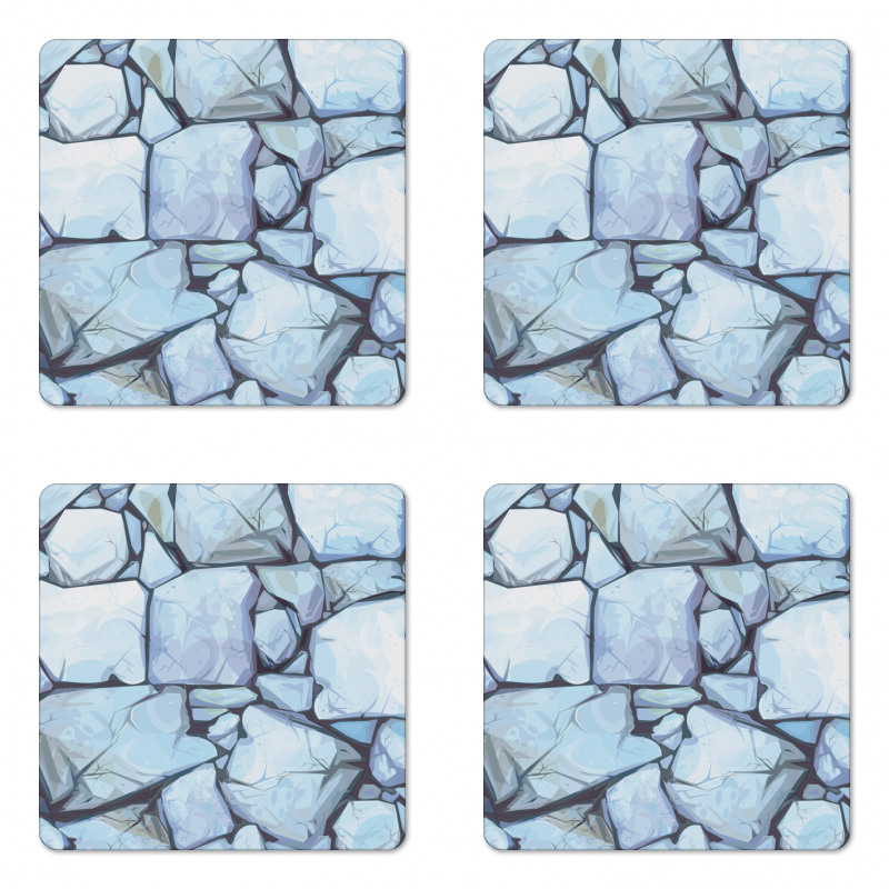 Cottage House Walls Coaster Set Of Four