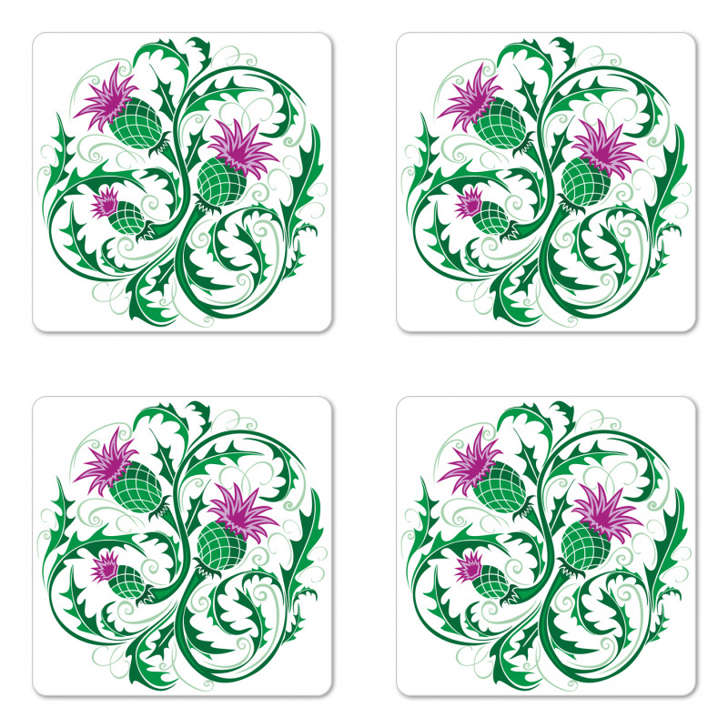 Celtic Style Ornament Coaster Set Of Four