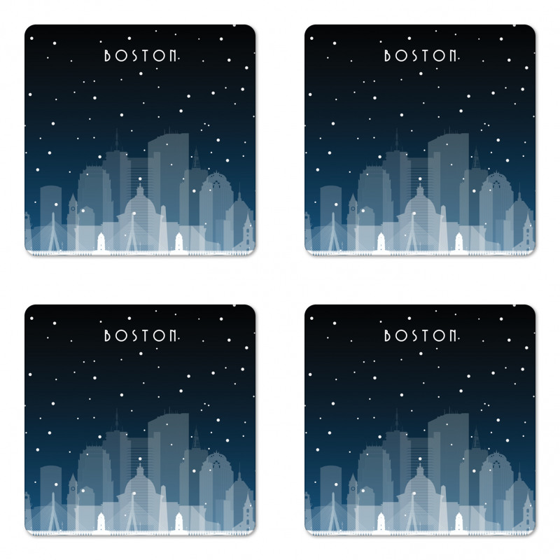 Nocturnal City Concept Coaster Set Of Four