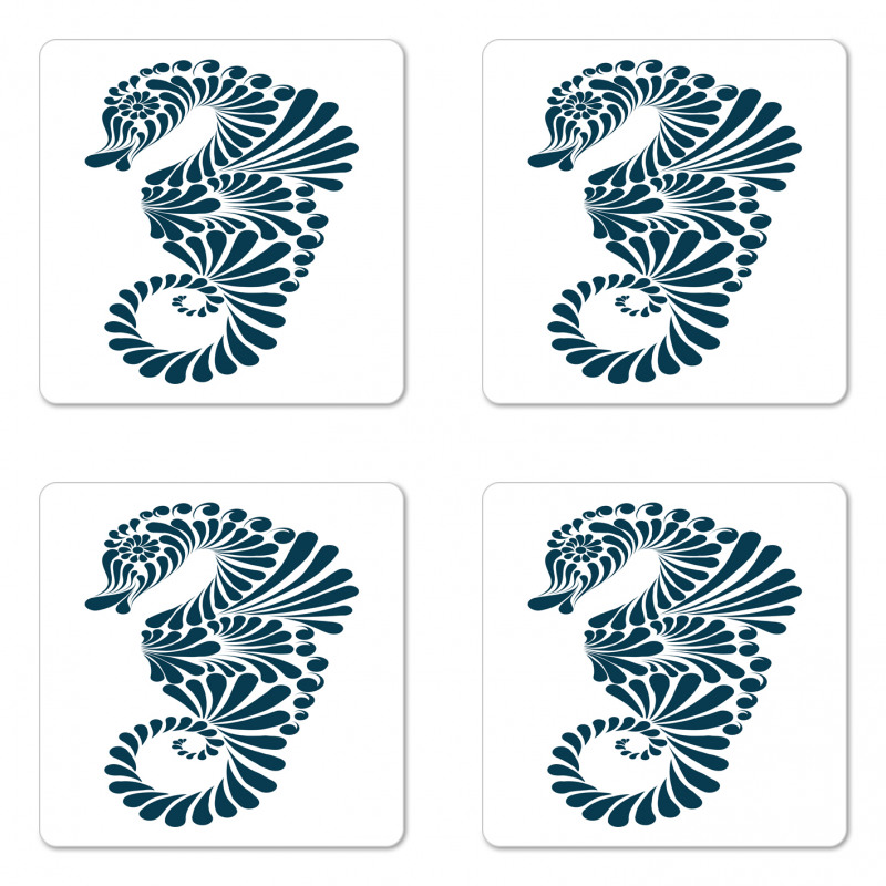 Abstract Curvy Form Coaster Set Of Four