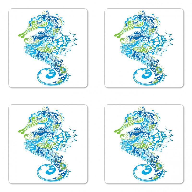 Curvy and Wavy Forms Coaster Set Of Four