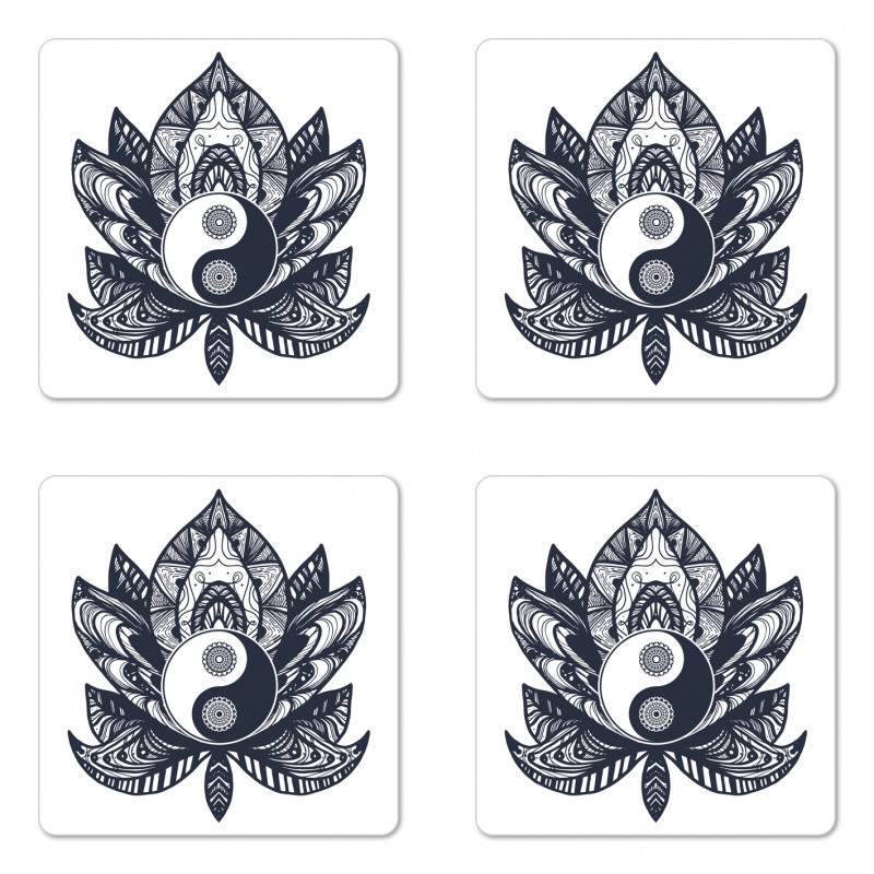 Lotus Leaf Spritiual Coaster Set Of Four