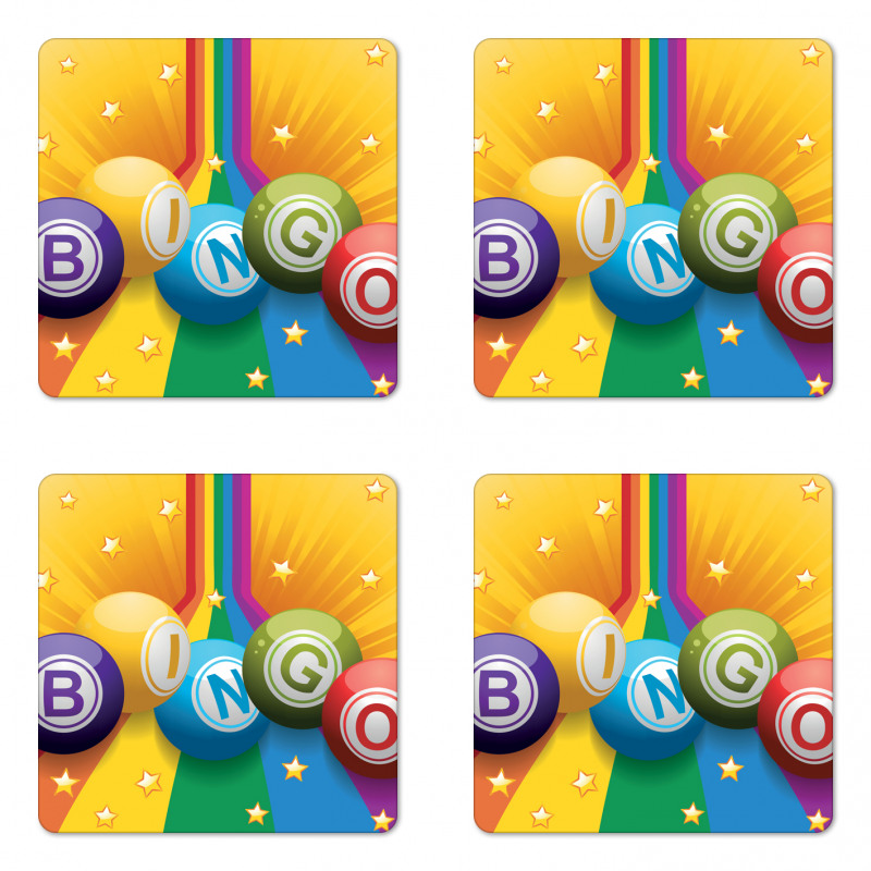 Colorful Balls Rainbow Coaster Set Of Four