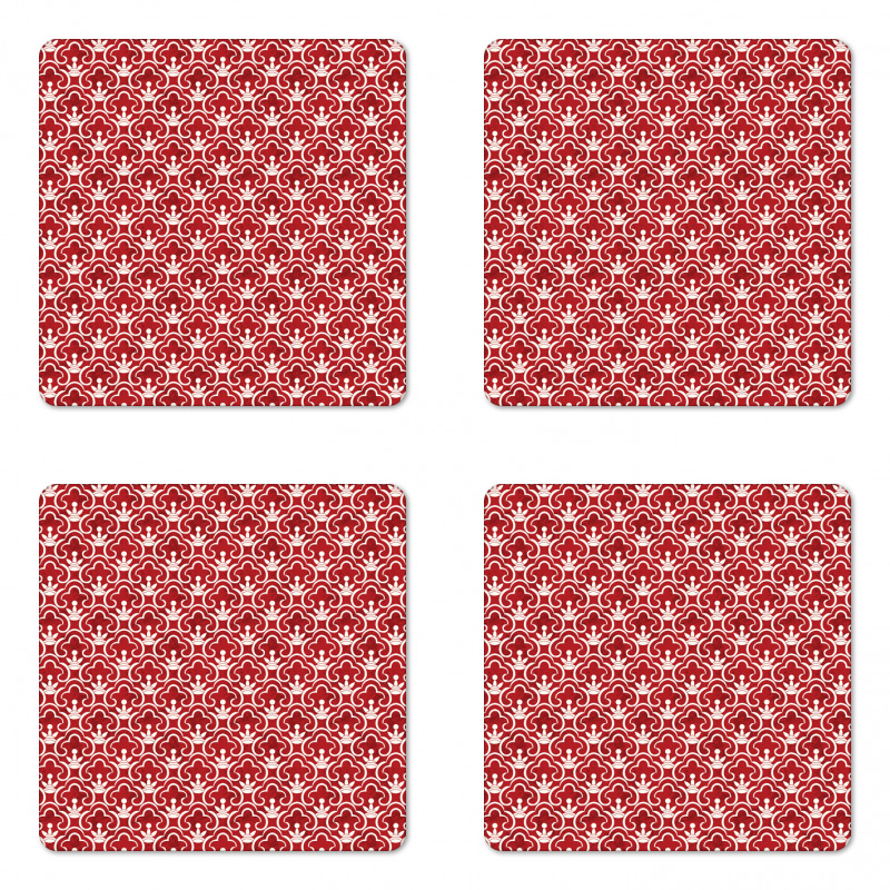 Eastern Damask Forms Coaster Set Of Four