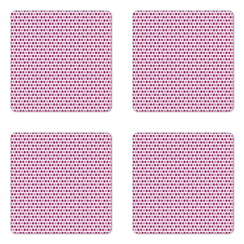 Retro Style Little Spots Coaster Set Of Four