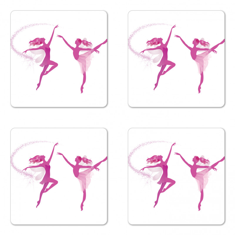 Ballerina Fairies Dancing Coaster Set Of Four
