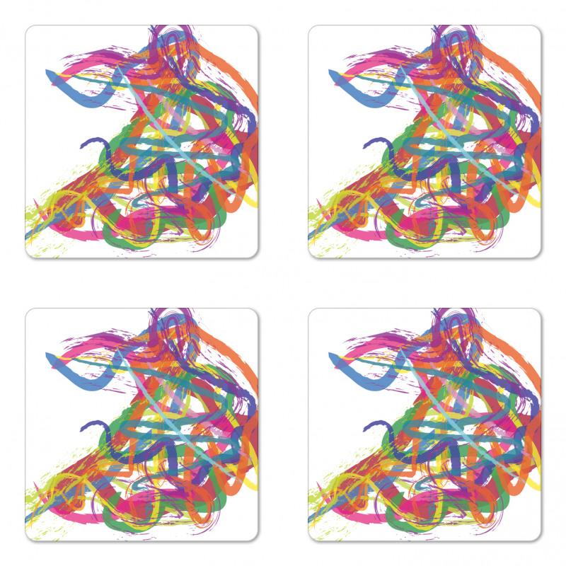 Abstract Art Dancer Coaster Set Of Four