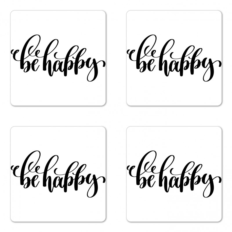 Words in Art Form Coaster Set Of Four