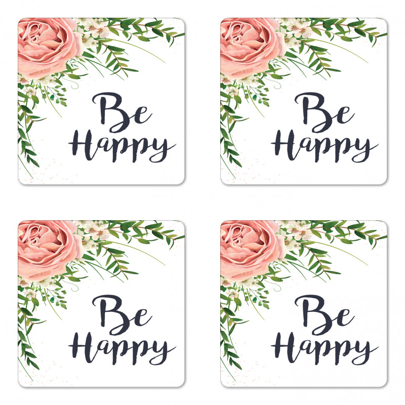 Romantic Bouquet Coaster Set Of Four