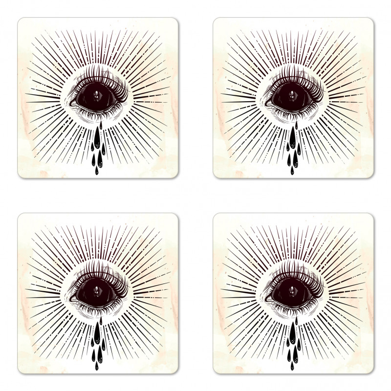 Motif with Tear and Stripes Coaster Set Of Four