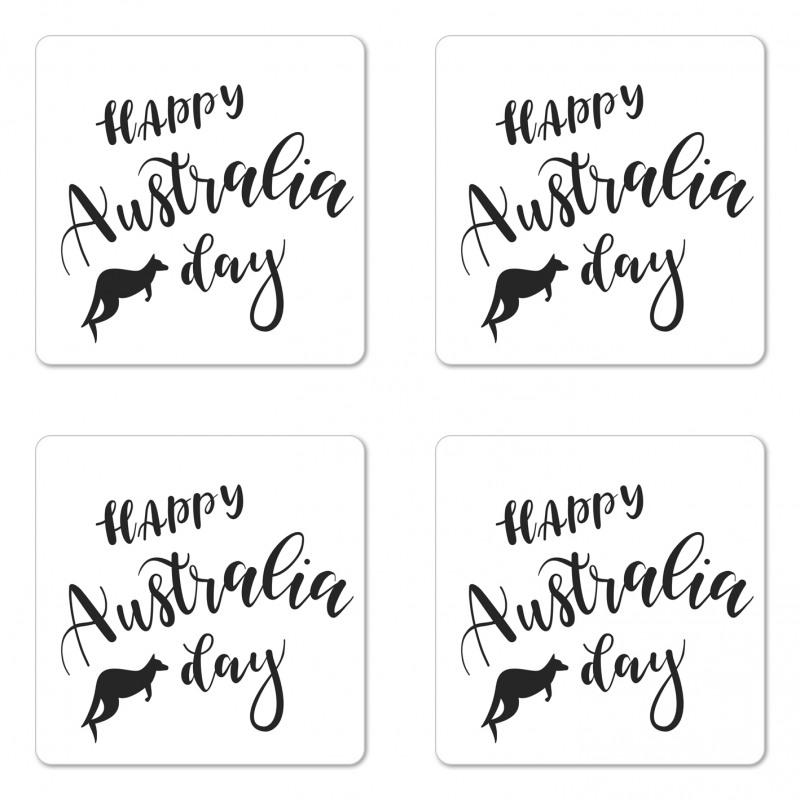 Happy Aussie Day Coaster Set Of Four