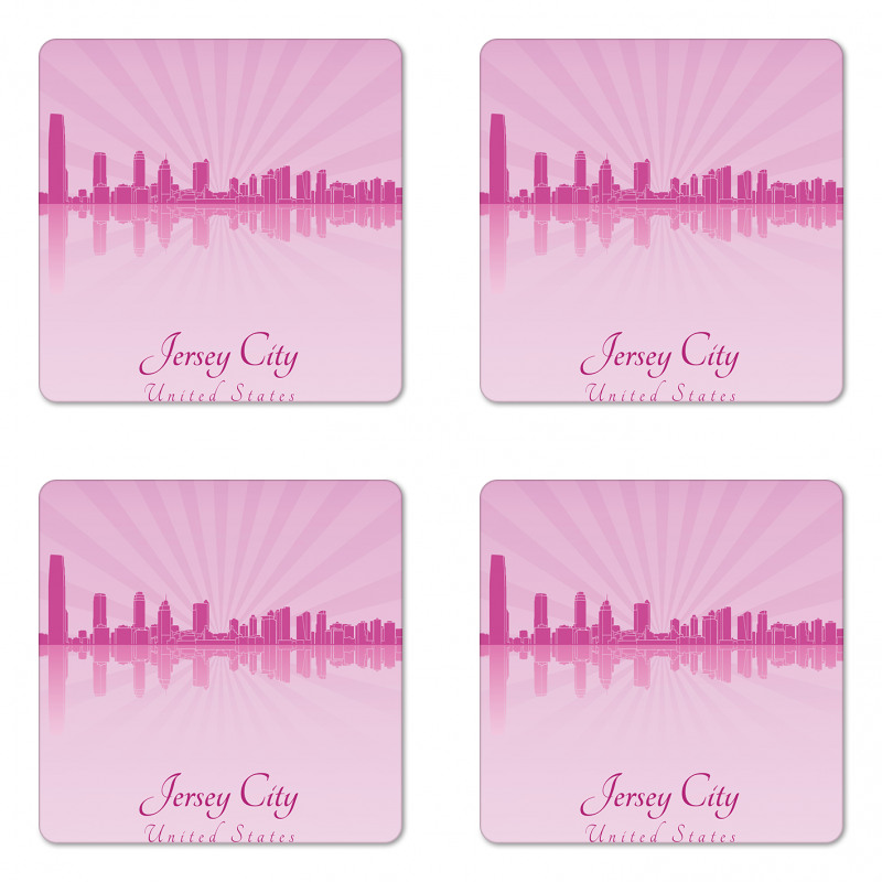 Skyline and Buildings Coaster Set Of Four