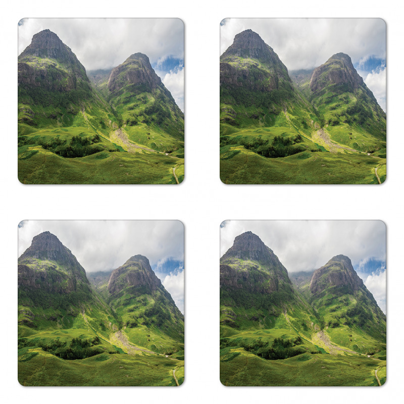 Glencoe Highlands Clouds Coaster Set Of Four