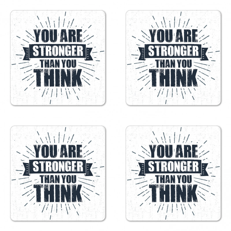 Urban Philosophical Message Coaster Set Of Four