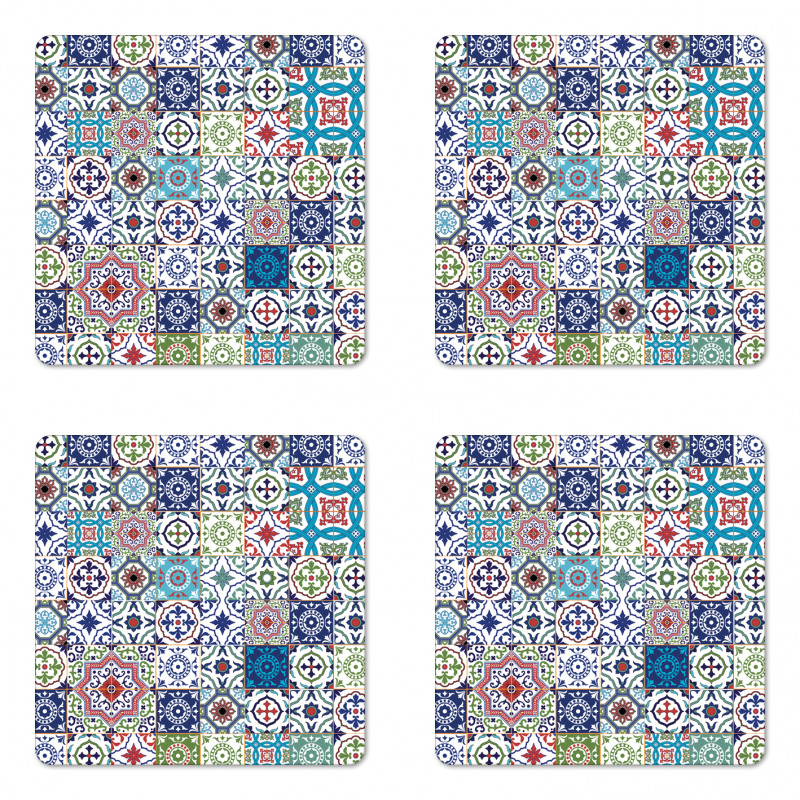 Elements Floral Coaster Set Of Four