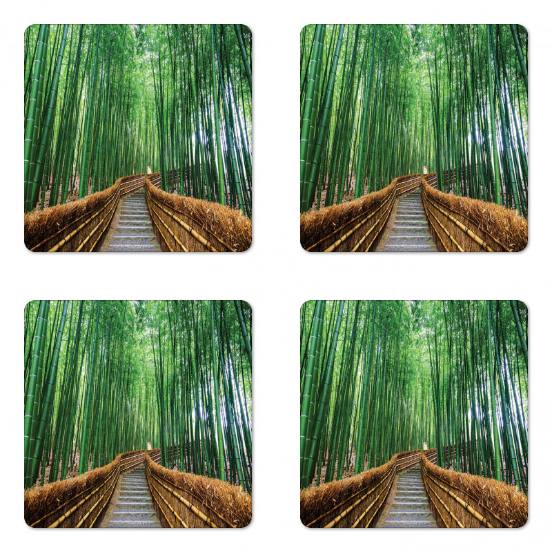 Tropical Exotic Scenery Coaster Set Of Four