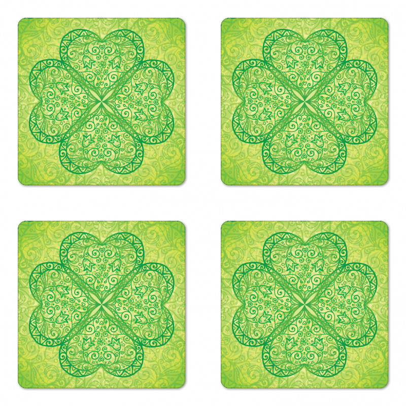 Traditional Heart Motif Coaster Set Of Four