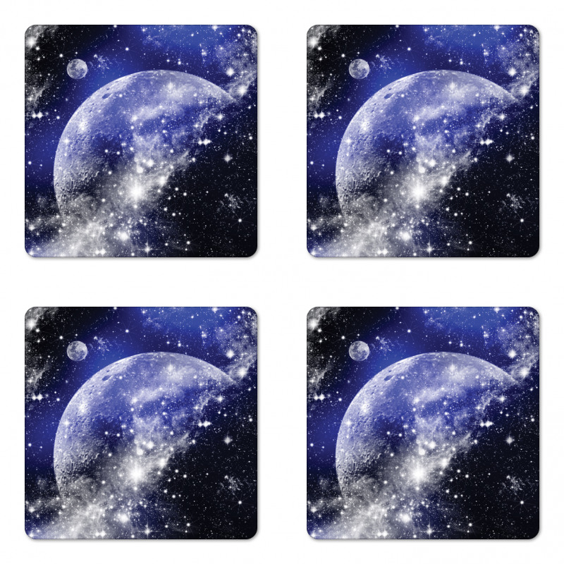 Nebula Galaxy Scenery Coaster Set Of Four