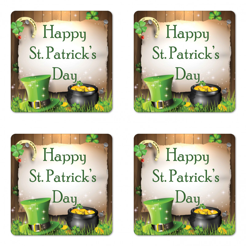 St Patricks Day Coaster Set Of Four