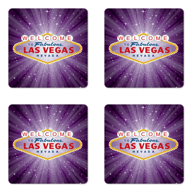 Sign Starburst Stripes Coaster Set Of Four