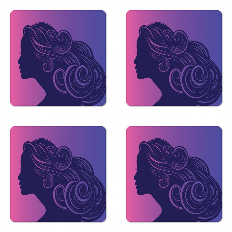 Gradient Background Coaster Set Of Four