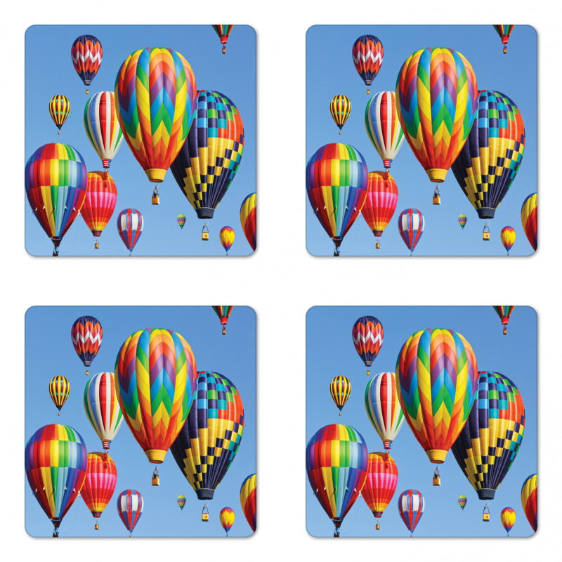 Colorful Air Travel Coaster Set Of Four