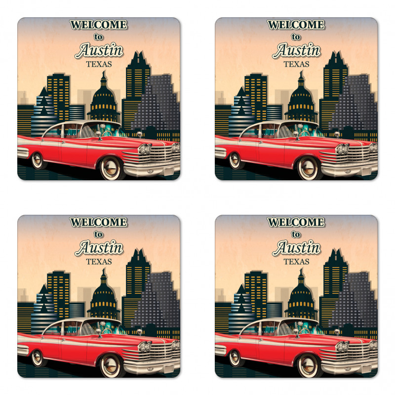 Welcome to Texas Greeting Coaster Set Of Four