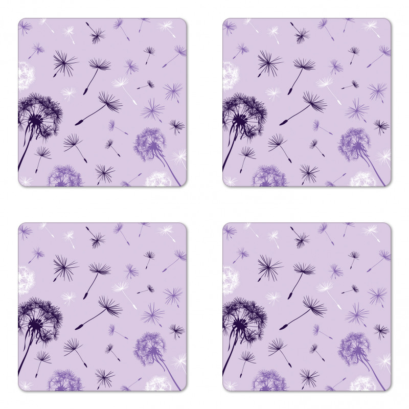 Botany Purple Tone Coaster Set Of Four