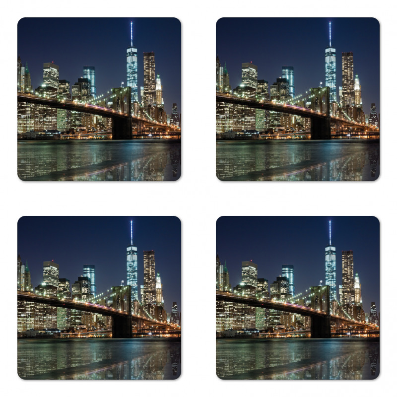 Brooklyn Bridge Coaster Set Of Four