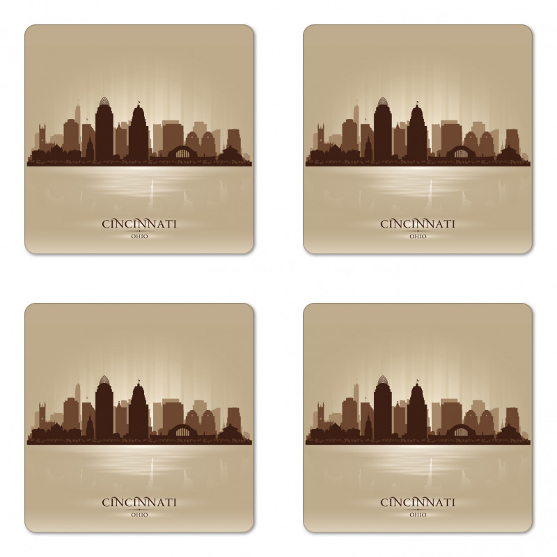 Modern Dusky Vintage Coaster Set Of Four