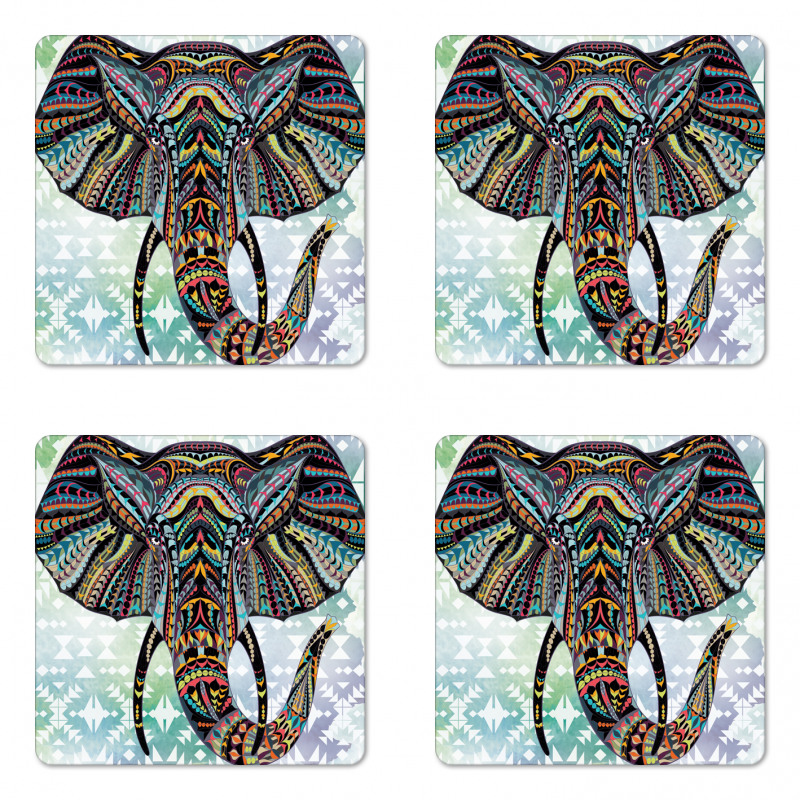 South Asian Animal Coaster Set Of Four