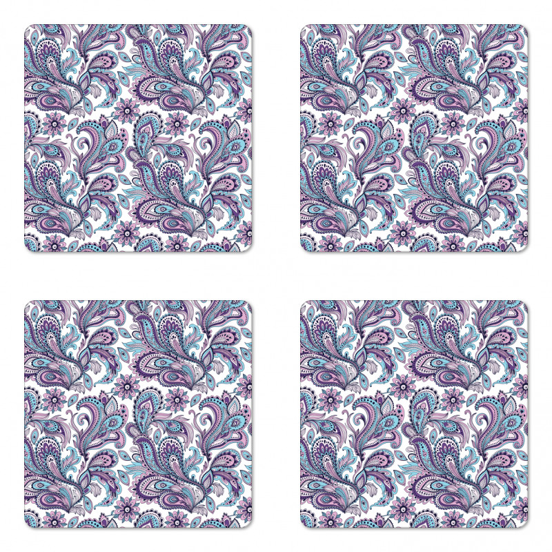 Bohemic Floral Country Coaster Set Of Four