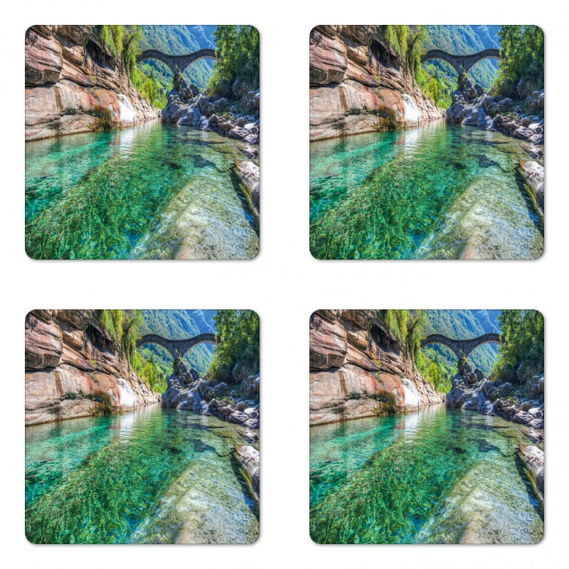 Double Arched Bridge Coaster Set Of Four