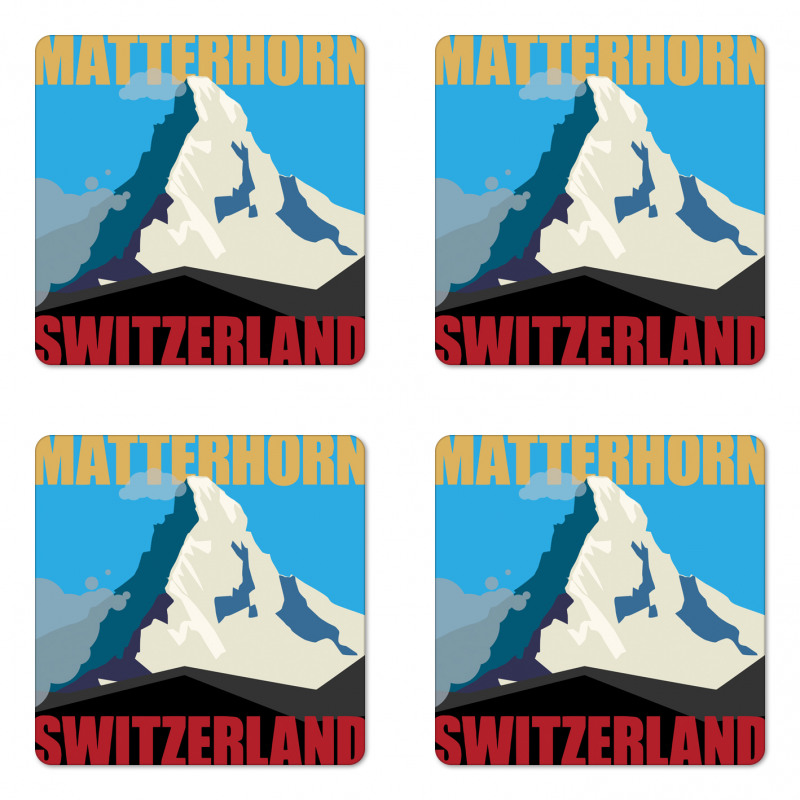 Mount Matterhorn Peak Coaster Set Of Four